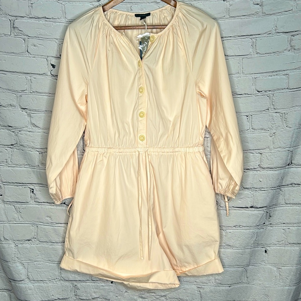 J. Crew Long Sleeve Cuffed Romper Size Medium Brand New W/Tags